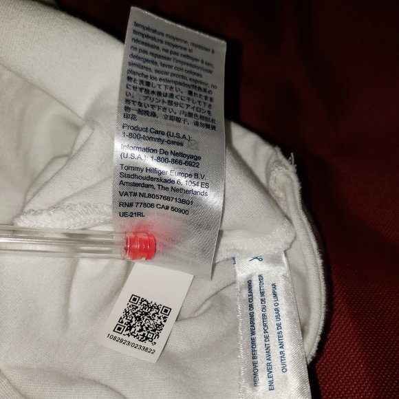 White Tommy Hilfiger Flag Tee - Picture 5 of 5
